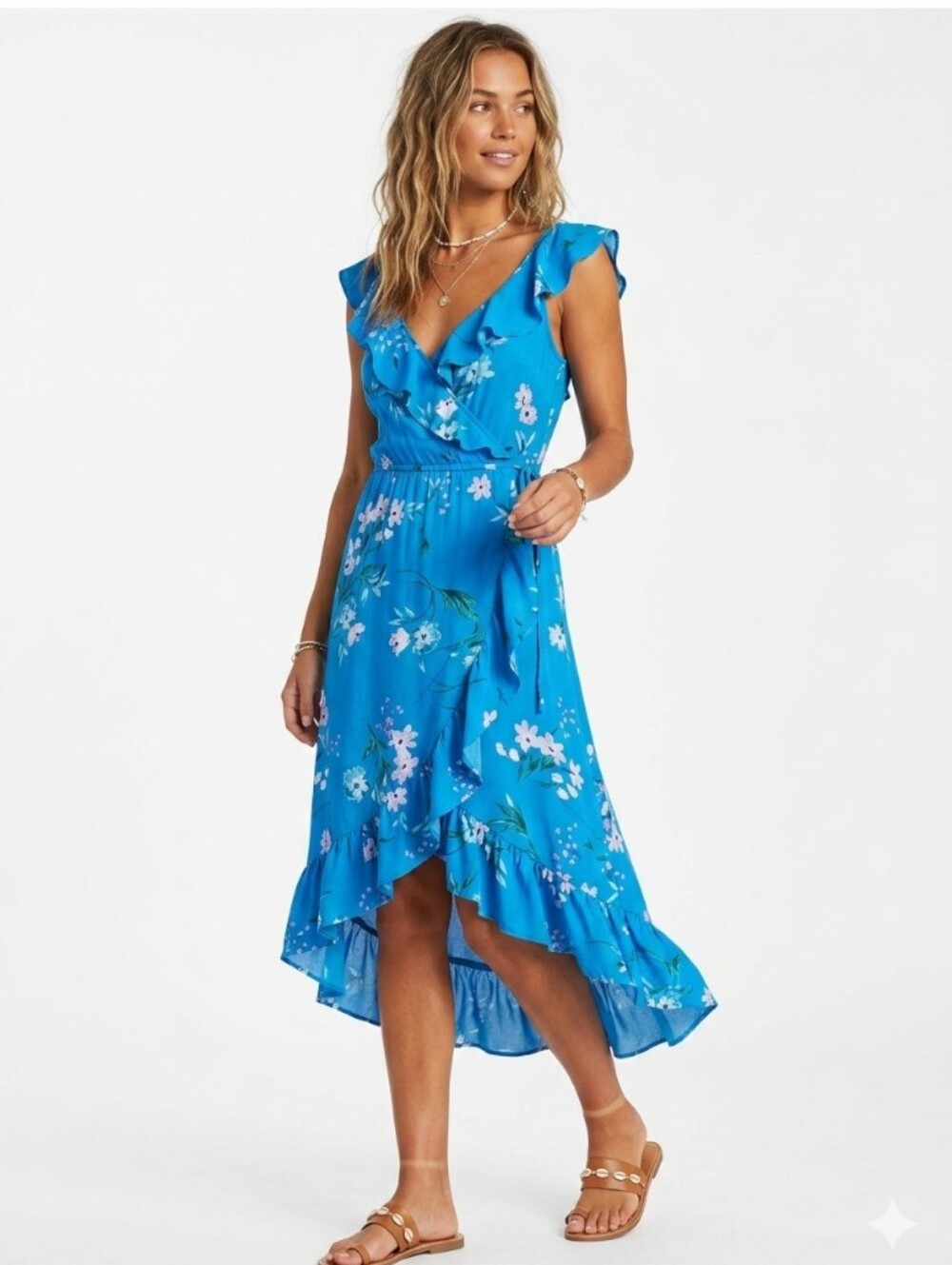 Socialite Cobalt Blue Floral Dress
